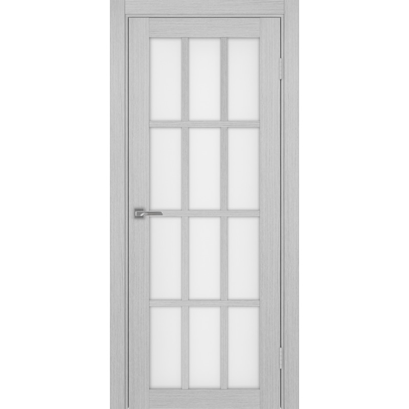 Межкомнатная дверь Турин 542.2222, цвет Дуб Серый FL стекло Мателюкс, размер 80*200 см.
