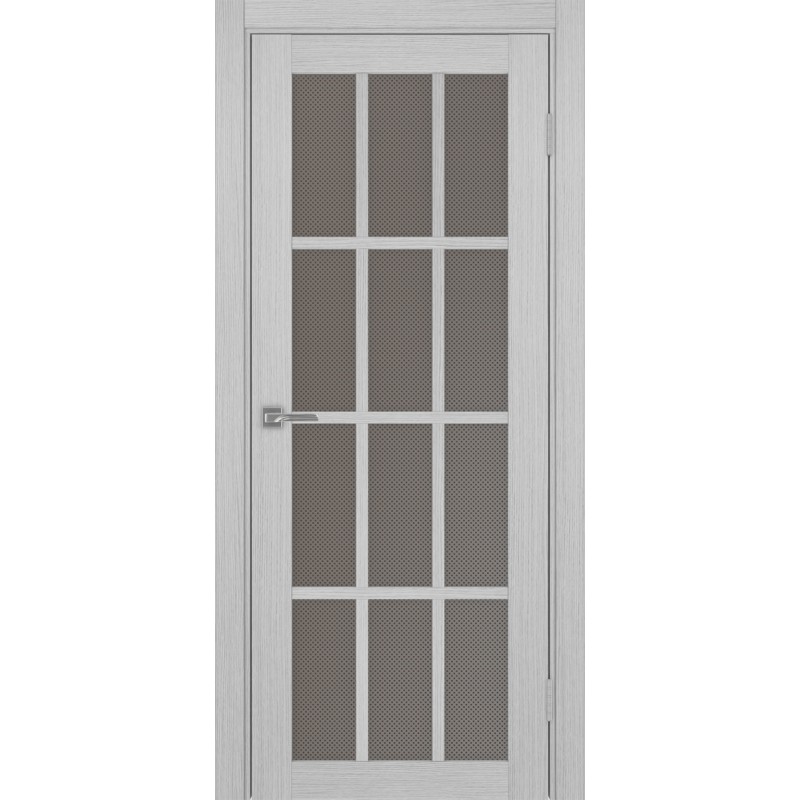Межкомнатная дверь Турин 542.2222, цвет дуб серый FL, заполнение Пунта бронзовое, размер 200*80 см.
