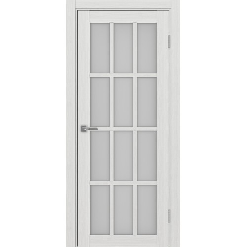 Турин 542.2222, цвет Ясень серебристый стекло Мателюкс, размер 80*200 см.