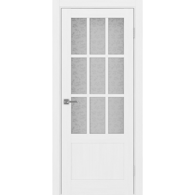 Межкомнатная дверь Турин 542ПФ.2221, цвет белый лёд, заполнение Дали бесцветное, размер 200*80 см.