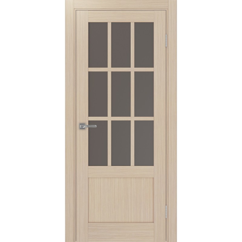 Межкомнатная дверь Турин 542ПФ.2221, цвет Дуб беленый FL стекло Бронза матовое, размер 80*200 см.