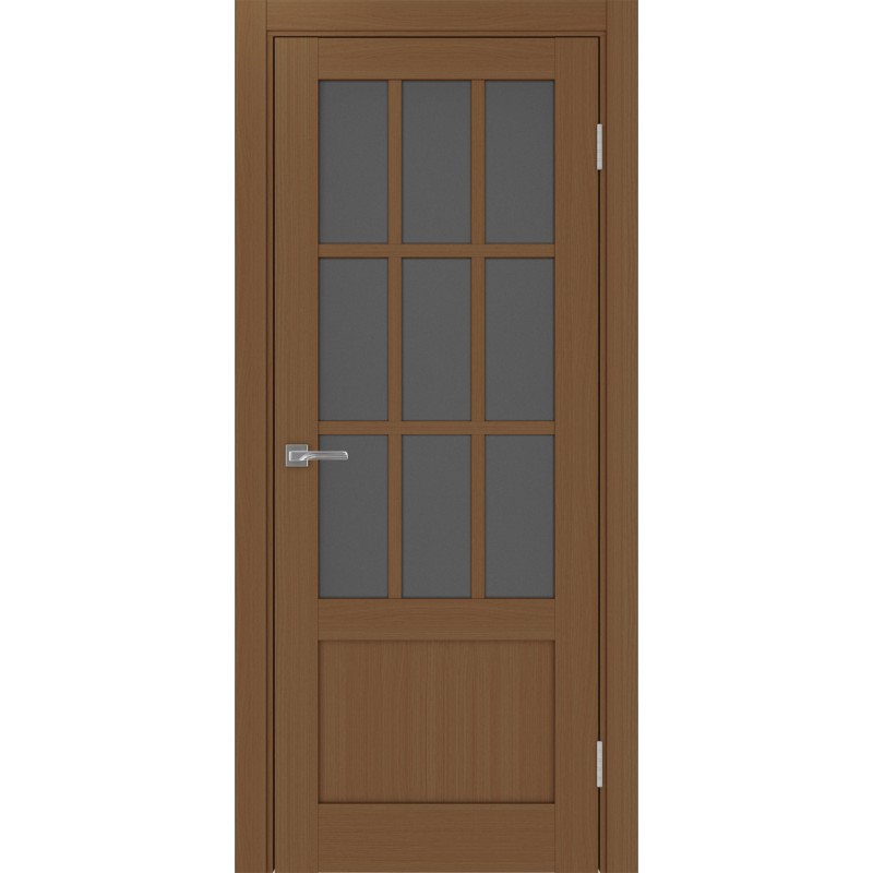 Межкомнатная дверь Турин 542ПФ.2221, цвет орех NL, заполнение Графит матовое, размер 200*80 см.
