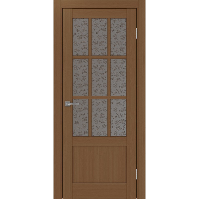 Межкомнатная дверь Турин 542ПФ.2221, цвет орех NL, заполнение Дали бронзовое, размер 200*80 см.