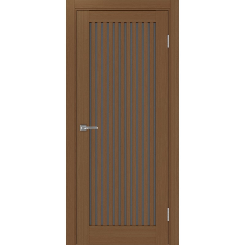 Межкомнатная дверь Турин 543.2, цвет орех NL, заполнение Графит матовое, размер 200*80 см.