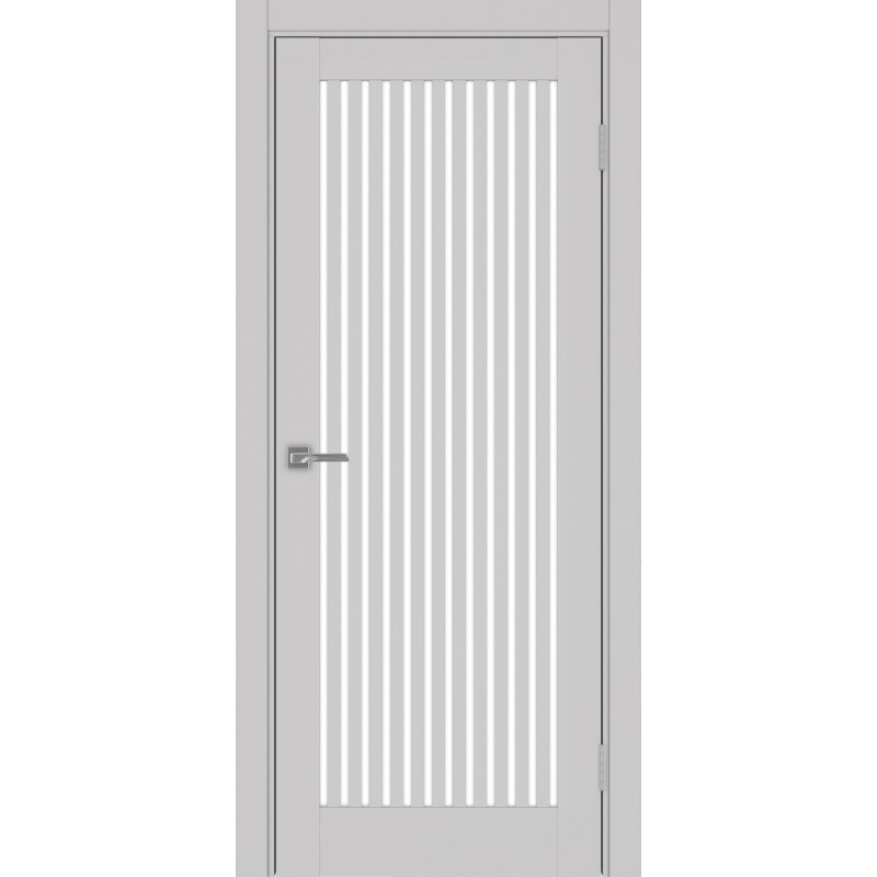 Межкомнатная дверь Турин 543.2, цвет пепельный, заполнение LACбелый, размер 200*80 см.
