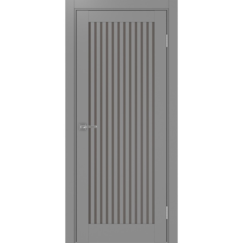 Межкомнатная дверь Турин 543.2, цвет серый, заполнение Бронза матовое, размер 200*80 см.