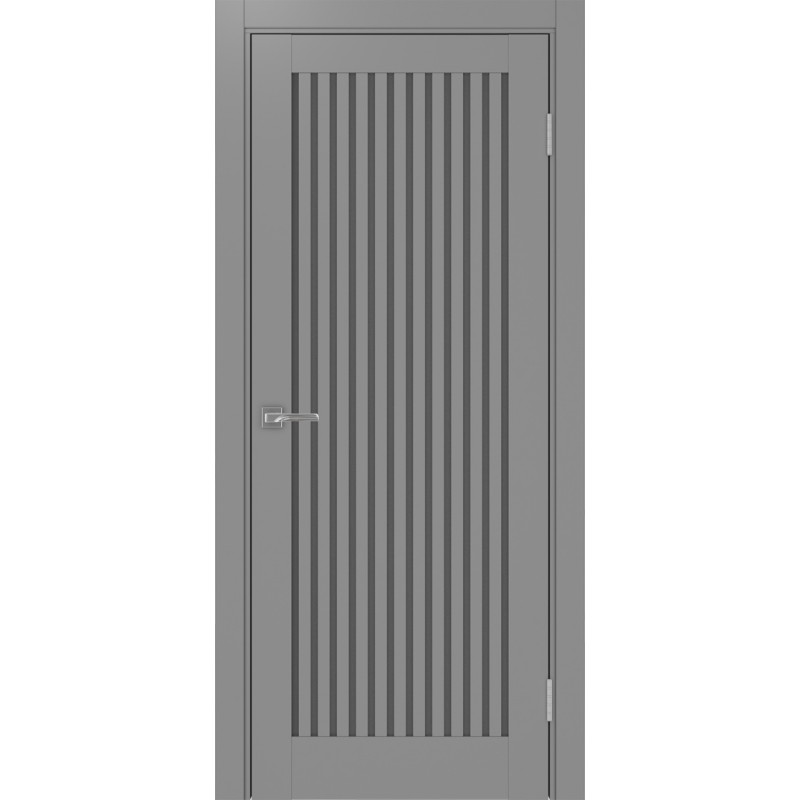 Межкомнатная дверь Турин 543.2, цвет серый, заполнение Графит матовое, размер 200*80 см.