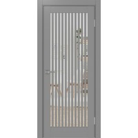 Турин 543.2, цвет серый, заполнение Зеркало, размер 200*80 см.