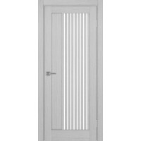 Турин 544.12, цвет Дуб Серый FL стекло LACбелый, размер 80*200 см.