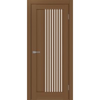 Турин 544.12, цвет Орех NL стекло LACбелый, размер 80*200 см.