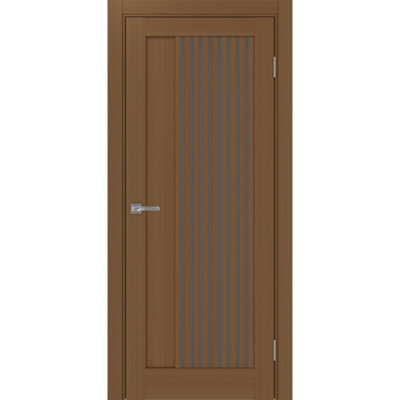 Межкомнатная дверь Турин 544.12, цвет орех NL, заполнение Графит матовое, размер 200*80 см.