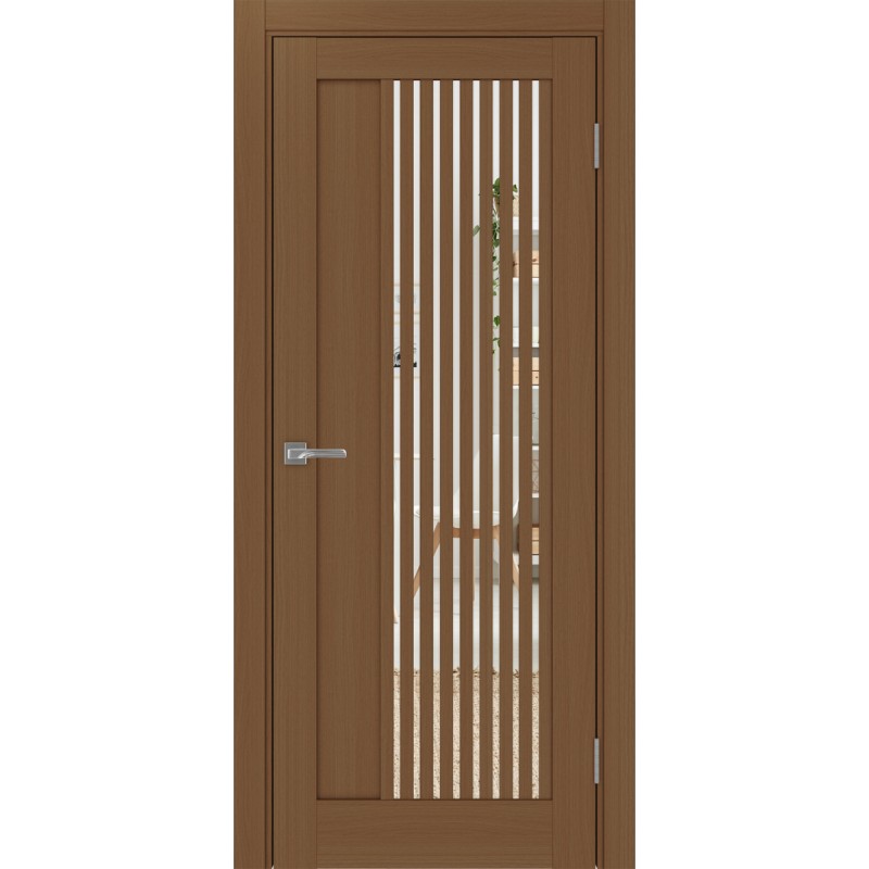 Межкомнатная дверь Турин 544.12, цвет орех NL, заполнение Зеркало, размер 200*80 см.