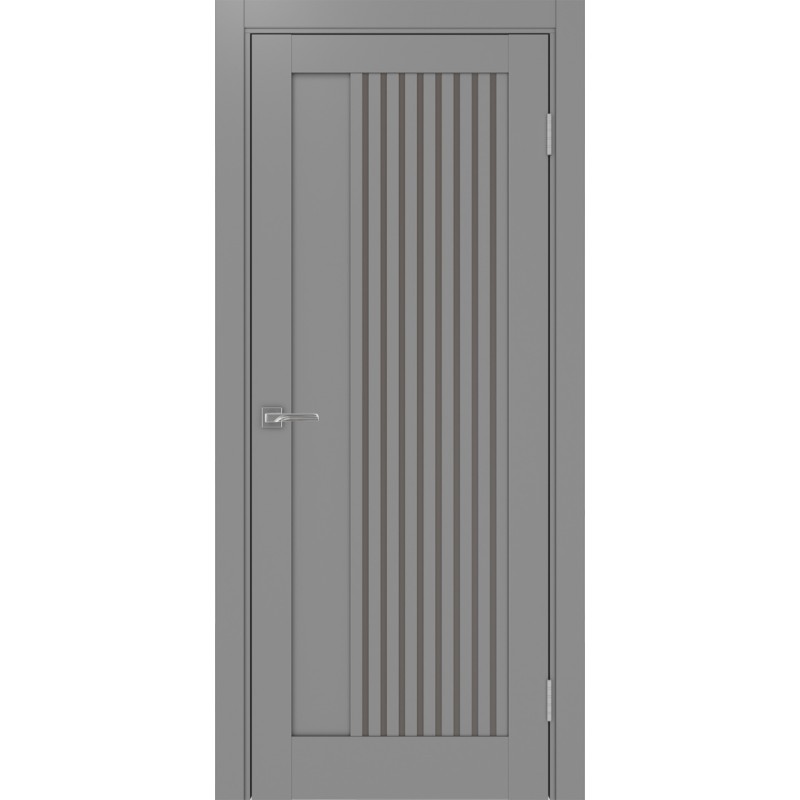 Межкомнатная дверь Турин 544.12, цвет серый, заполнение Бронза матовое, размер 200*80 см.