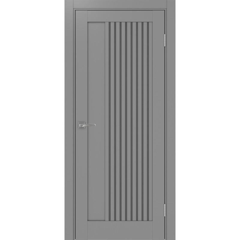 Межкомнатная дверь Турин 544.12, цвет серый, заполнение Графит матовое, размер 200*80 см.