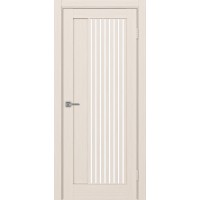 Турин 544.12, цвет Ясень перламутровый стекло LACбелый, размер 80*200 см.