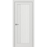 Турин 544.12, цвет Ясень серебристый стекло LACбелый, размер 80*200 см.