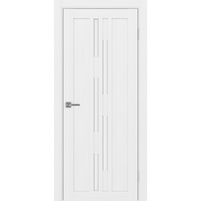 Межкомнатная дверь Турин 551.121, цвет Белый лёд стекло LACбелый, размер 80*200 см.