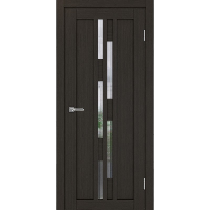 Межкомнатная дверь Турин 551.121, цвет венге FL, заполнение Мору, размер 200*80 см.