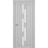 Турин 551.121, цвет Дуб Серый FL стекло LACбелый, размер 80*200 см.