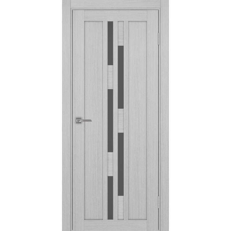 Межкомнатная дверь Турин 551.121, цвет дуб серый FL, заполнение Графит матовое, размер 200*80 см.