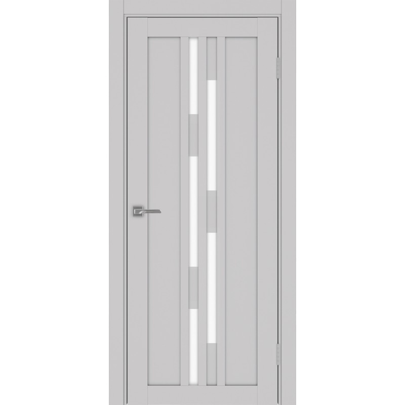 Межкомнатная дверь Турин 551.121, цвет пепельный, заполнение LACбелый, размер 200*80 см.