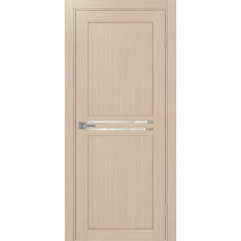 Межкомнатная дверь Турин 552.12, цвет Дуб беленый FL стекло Зеркало/Зеркало, размер 80*200 см.