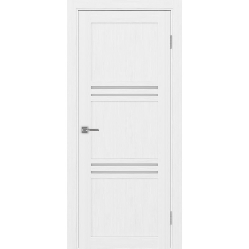 Межкомнатная дверь Турин 553.12, цвет Белый лёд стекло Мателюкс, размер 80*200 см.