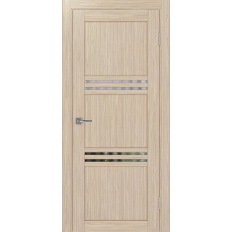 Межкомнатная дверь Турин 553.12, цвет Дуб беленый FL стекло Мору, размер 80*200 см.