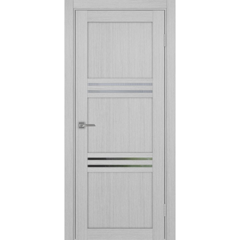 Межкомнатная дверь Турин 553.12, цвет Дуб Серый FL стекло Мору, размер 80*200 см.