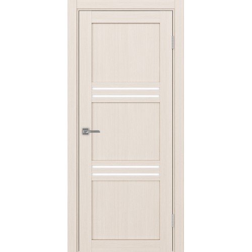 Турин 553.12, цвет Ясень перламутровый стекло LACбелый, размер 80*200 см.