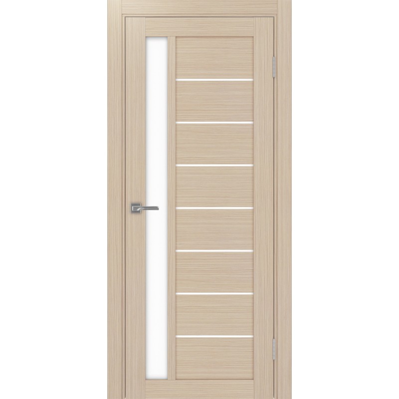 Межкомнатная дверь Турин 554.21, цвет Дуб беленый FL стекло LACбелый, размер 80*200 см.