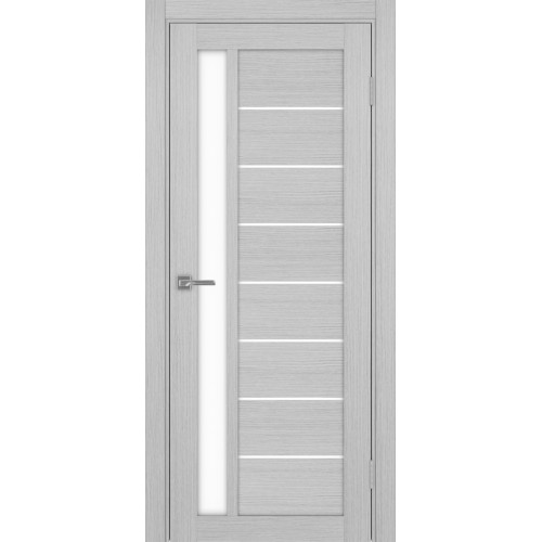 Турин 554.21, цвет Дуб Серый FL стекло LACбелый, размер 80*200 см.