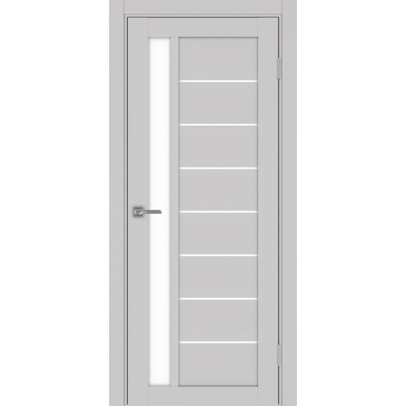 Межкомнатная дверь Турин 554.21, цвет пепельный, заполнение LACбелый, размер 200*80 см.