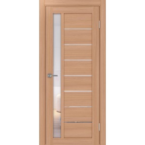 Турин 554.21, цвет ясень тёмный, стекло Прозрачное, размер 80*200 см.
