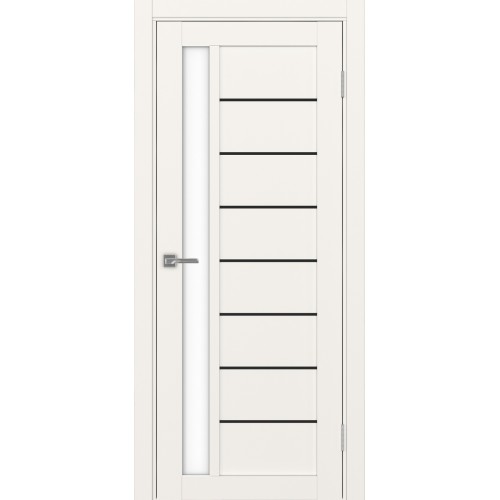 Турин 554АПП.21, цвет Бежевый молдинг алюм.чёрн стекло LACбелый, размер 80*200 см.