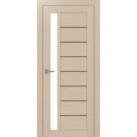 Турин 554АПП.21, цвет Дуб беленый FL, молдинг алюм.чёрн стекло LACбелый, размер 80*200 см.