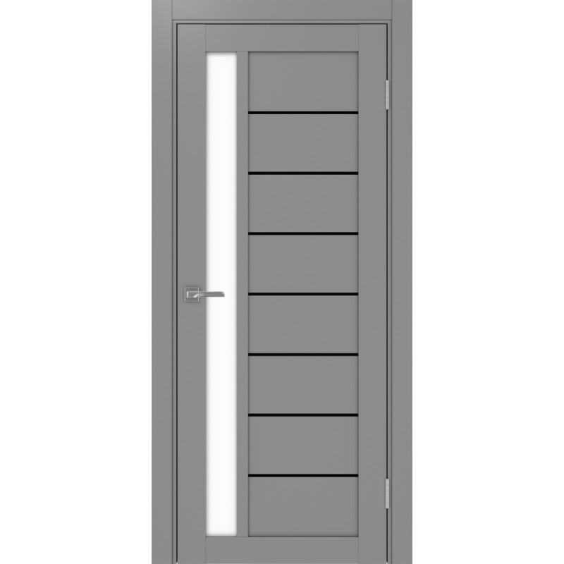 Межкомнатная дверь Турин 554.21 АПП молдинг SB, цвет серый, заполнение LACбелый, размер 200*80 см.