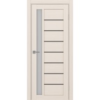 Турин 554АПП.21, цвет Ясень перламутровый молдинг алюм.чёрн стекло Мателюкс, размер 80*200 см.