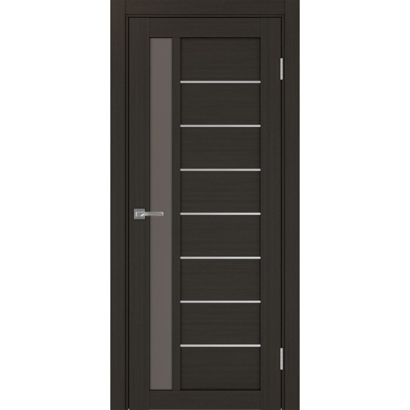 Межкомнатная дверь Турин 554.21 АПП молдинг SC, цвет венге FL, заполнение Бронза матовое, размер 200*80 см.