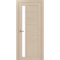 Турин 554АПП.21, цвет Дуб беленый FL, молдинг алюм.хром стекло LACбелый, размер 80*200 см.