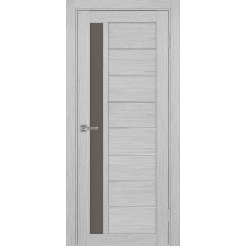 Межкомнатная дверь Турин 554.21 АПП молдинг SC, цвет дуб серый FL, заполнение Бронза матовое, размер 200*80 см.