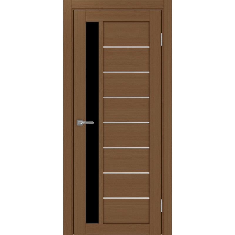 Межкомнатная дверь Турин 554.21 АПП молдинг SC, цвет орех NL, заполнение LACчерный, размер 200*80 см.