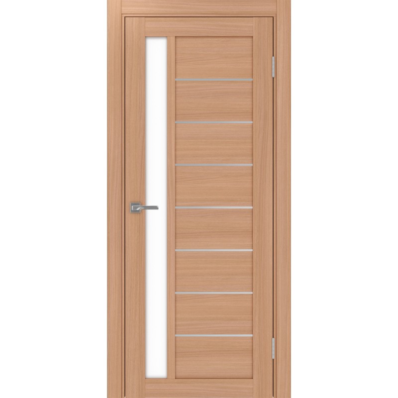 Межкомнатная дверь Турин 554.21 АПП молдинг SC, цвет ясень тёмный, заполнение LACбелый, размер 200*80 см.