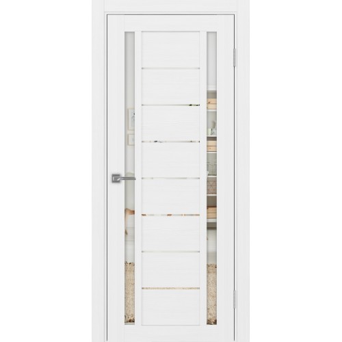 Турин 558.212, цвет Белый лёд стекло Зеркало, размер 80*200 см.