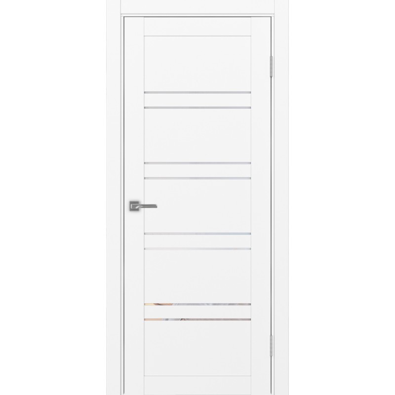 Межкомнатная дверь Турин 560.12, цвет белый снежный, заполнение Прозрачное, размер 200*80 см.