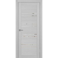 Турин 560.12, цвет дуб серый FL, заполнение Зеркало, размер 200*80 см.