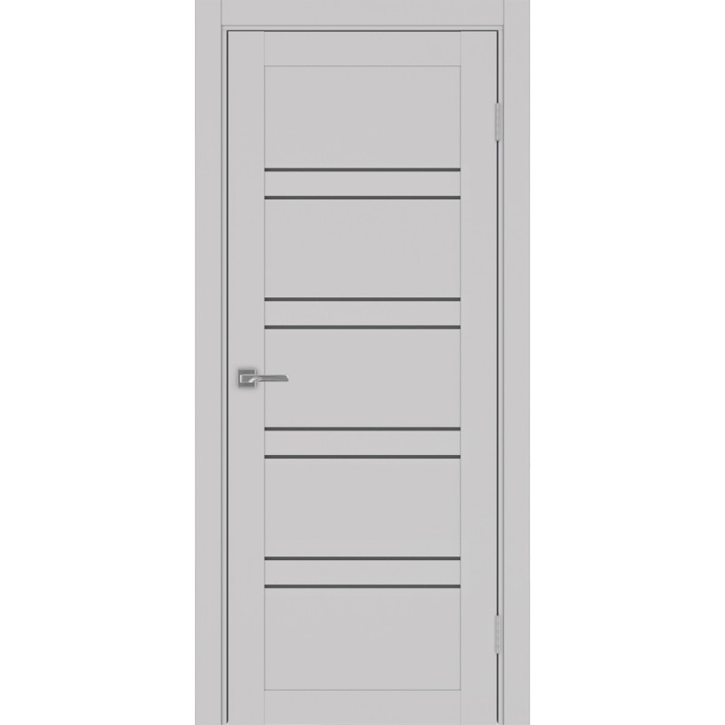 Межкомнатная дверь Турин 560.12, цвет пепельный, заполнение Графит матовое, размер 200*80 см.