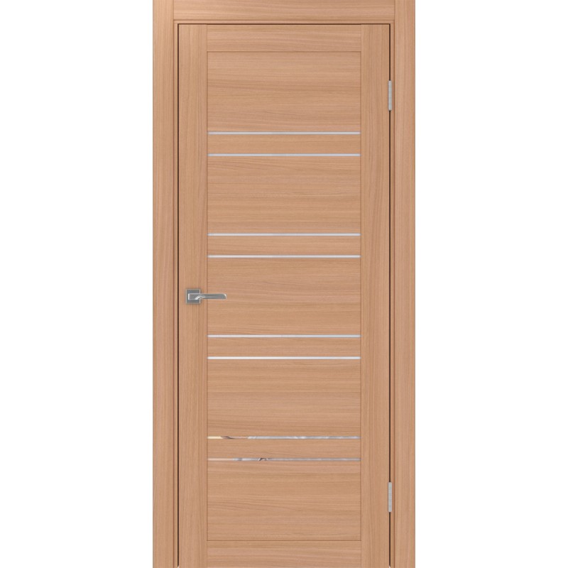 Межкомнатная дверь Турин 560.12, цвет ясень тёмный, заполнение Прозрачное, размер 200*80 см.