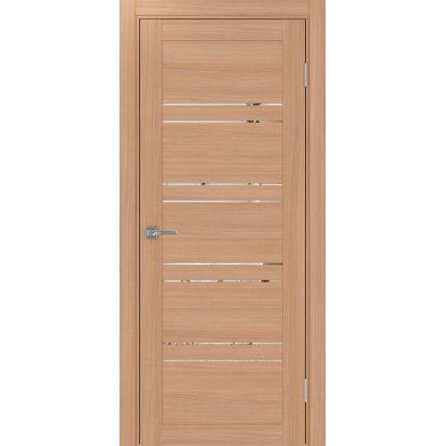 Турин 560.12, цвет ясень тёмный, заполнение Зеркало, размер 200*80 см.