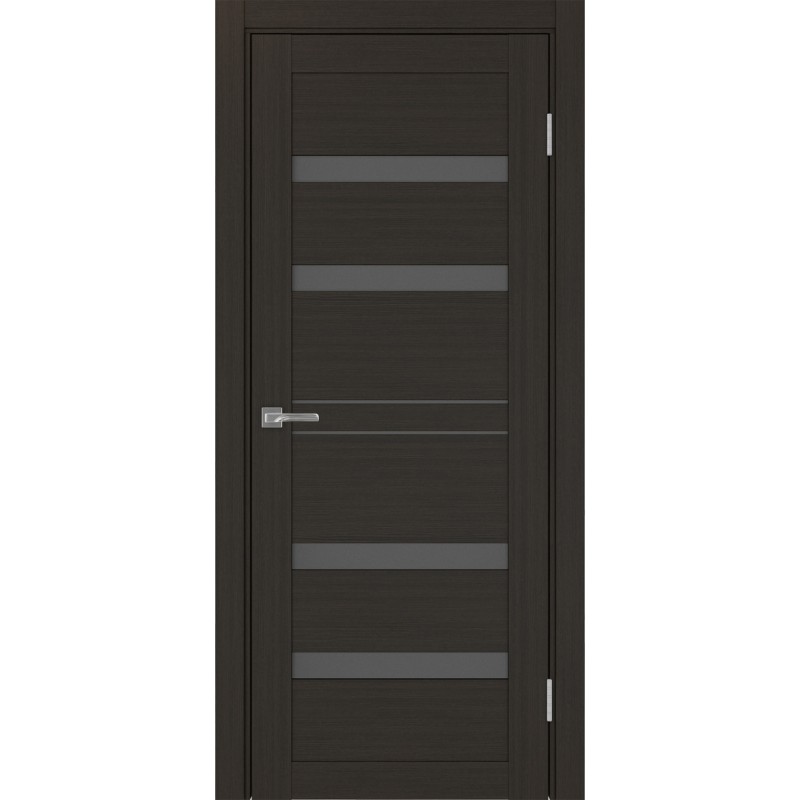Межкомнатная дверь Турин 561.12, цвет венге FL, заполнение Графит матовое, размер 200*80 см.